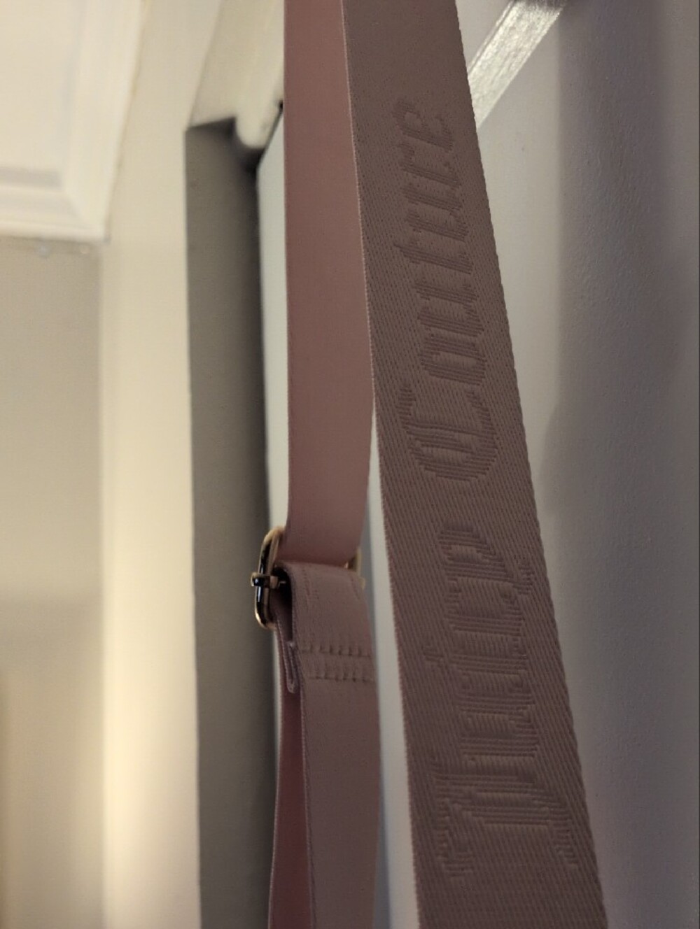 Juicy Couture Black and Pale Pink Velvet Satchel - Picture 7 of 14